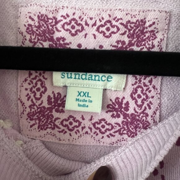 NWT Sundance Sz XXL Maebelle Pink Sweatshirt Embroidered Paisley Boho Loungewear - Picture 5 of 10
